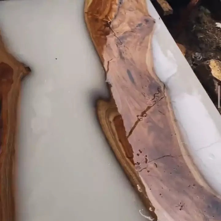 Unique Ocean River Epoxy Table Top, Epoxy Center Table, Epoxy Wooden Resin Table