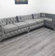 Italian Chesterfield Hand Upholstered Bespoke Velvet Sofas 3 Seat 2 Seat Corner