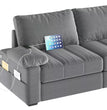 Sofa Couch Modern Velvet Couch with Removable Covers & USB Ports Oversized