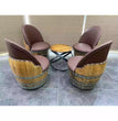 Wine Barrel 4-Chair Table Set (Wine Barrel Chair-Whiskey Barrel Table Chair)