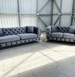 Italian Chesterfield Hand Upholstered Bespoke Velvet Sofas 3 Seat 2 Seat Corner