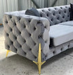 Bespoke Italian Chesterfield Velvet Sofa – Luxurious Handmade Elegance