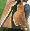 Epoxy Table Black Dining Table Epoxy Coffee Table Resin Table River Table Decor