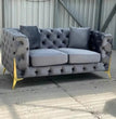 Italian Chesterfield Hand Upholstered Bespoke Velvet Sofas 3 Seat 2 Seat Corner