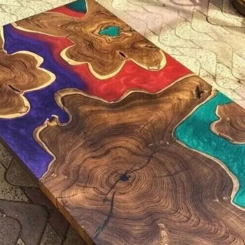 Multi Epoxy Resin Dining Table Furniture Counter Desk Coffee Table Decor