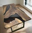 Luxury Handmade Black Epoxy Resin Table - Unique Coffee & Dining Tables for gift