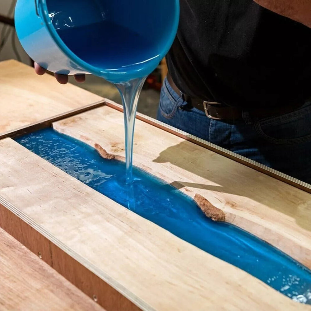 Handmade Blue Epoxy Resin Dining Table | Coffee Table | Center Table Custom art