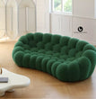 Green Bubble Inspired Sofa - Modern 3-Seater Rock Bobois Premium Fabric Style -