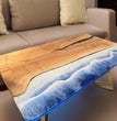 Luxury Handmade Blue Epoxy Resin Table - Unique Coffee & Dining Tables for home