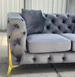 Italian Chesterfield Hand Upholstered Bespoke Velvet Sofas 3 Seat 2 Seat Corner