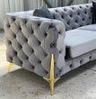 Italian Chesterfield Hand Upholstered Bespoke Velvet Sofas 3 Seat 2 Seat Corner