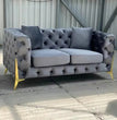 Bespoke Italian Chesterfield Velvet Sofa – Luxurious Handmade Elegance