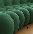 Green Bubble Inspired Sofa - Modern 3-Seater Rock Bobois Premium Fabric Style -