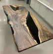 Luxury Handmade Black Epoxy Resin Table - Unique Coffee & Dining Tables for gift