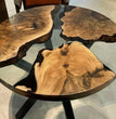 Live Edge Table, Round Epoxy Table, Wood Dining Table, Epoxy Resin Table Tops