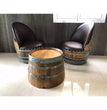 Wine Barrel 2-Chair Half-Barrel Table Set (Barrel Chair -Whiskey Barrel Table)