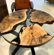 Live Edge Table, Round Epoxy Table, Wood Dining Table, Epoxy Resin Table Tops